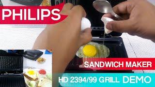 HOW TO USE PHILIPS SANDWICH MAKER SECRET RECIPE REVEALED  PHILIPS SANDWICH MAKER HD 2394 DEMO