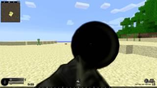 Creeper Vs Sniper CoD4 Vs Minecraft SONY VEGAS TEST