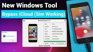 NEW Update iCloud Tool Bypass Windows With SignalSim on iOS 17161512 iPhoneiPad iBypass Signal