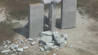 Georgia Guidestones destroyed by explosives  WSB-TV