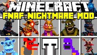 Minecraft FIVE NIGHTS AT FREDDYS NIGHTMARE MOD  FOXY MANGLE DREADBEAR & MORE  Modded Mini-Game
