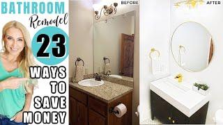 How to Remodel a Bathroom on a Budget + 23 Ways to Save Money Remodeling a Bathroom