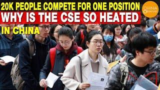 20000 People Compete for One Position  Civil Service Exam in China  Hardest exam