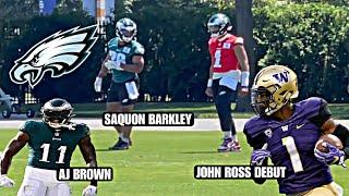 Philadelphia Eagles NASTY OTA’s HIGHLIGHTS Saquon Barkley Jalen Hurts John Ross & More ..