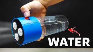 Never use battery - How to make water powered flash light