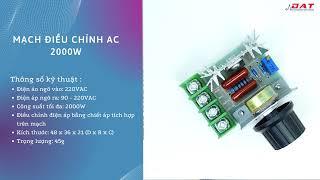 Mạch Điều Chỉnh AC 2000W  Điện tử DAT