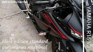 Review Yamaha all new  R15 v3 black editon ganteng sadis