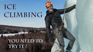 Ice Climbing Adventure- Frozen Waterfall Rappel -Discover Ontario