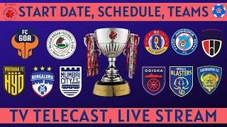 Indian Super League ISL 2022-23 Schedule  TV Telecast Channels  Live Stream  FootballTube