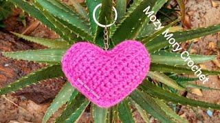 قلب كروشية مجسم  ميدالية كروشية بطريقة جديدة وسهله جداا للمبتدئينCrochet Heart