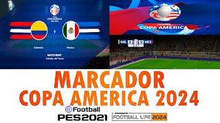 NEW SCOREBOARD COPA AMERICA 2024 PES 2021 & FOOTBALL LIFE 24  SIDER #footballlife2024 #copaamerica