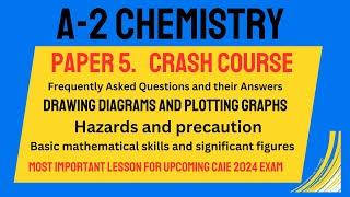 A2 chemistry General instruction of paper 5 for upcoming CAIE exam 2024 Very Important lesson.