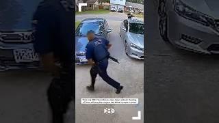 July 2022 Video shows ambush shooting of Texas officers after suspect killed 2 people in home