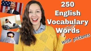 250 Important English Vocabulary Words with pictures