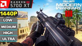 Call of Duty Modern Warfare 3 RX 5700 XT  i3 12100f  1440p
