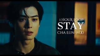 1 HOUR LOOP CHA EUN-WOO 차은우 - “STAY” Easy Lyrics