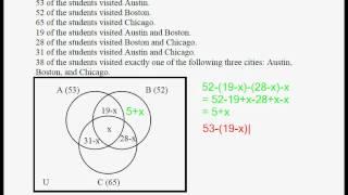 Venn Diagrams and Sets 07