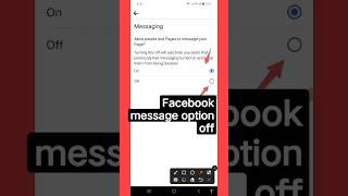 Off Facebook message option in setting. #shortsvideo #techexplainer #shortvideo