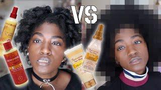 DRY 4C Natural Hair vs Creme of Nature vs Creme of Nature  StarPuppy vs Moisture 2