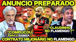 ANUNCIO PREPARADO no FLAMENGO para o CLAUDINHO  CONTRATO MILIONÁRIO no FLAMENGO  GABIGOL SUSPENSO