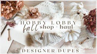 NEW FALL DECOR AT HOBBY LOBBY  haul + shop with me  fall decor 2024