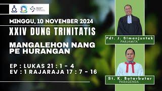 IBADAH LIVE STREAMING MINGGU 10 NOVEMBER 2024 HKBP KERTANEGARA RESSORT JAWA TENGAH PKL 09.30 WIB