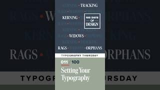 Setting Your Typography  Day 11 of 100 Days of Design  #shorts