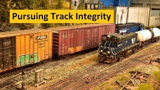 Achieving Model Railroad Track Integrity  Boomer Diorama  # 289