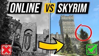 SKYRIM VS ESO - Gameplay Comparison Review The Elder Scrolls Online Greymoor Chapter