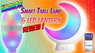Ecolor LED Camping lantern & smart table lamp review