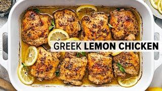 GREEK LEMON CHICKEN is a must-make super easy dinner recipe