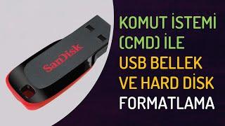 Komut istemi CMD ile USB bellek veya harici disk formatlama nasıl yapılır?