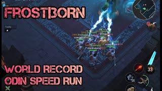 Frostborn  Odin World Record Speed Run  Full run in 25 Min 🩸️