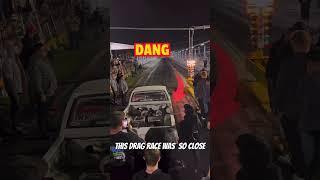 THIS WAS A REALLY CLOSE DRAG RACE BETWEEN A TWIN TURBO NITROUS TRUCK AND A REALLY FAST FOXBODY