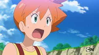 Ash VS Misty ENG DUB  Misty Beat Ash 