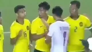 Momen pemain bola Filipina ngajak ribut pemain bola malaysia  Malaysia MARAHH