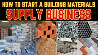 How to Start a Building Materials Business   Construction Materials Shop Business