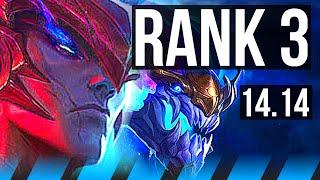 YONE vs AURELION SOL MID  Rank 3 Rank 2 Yone 13512  NA Challenger  14.14