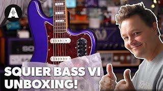 Unboxing The Squier Classic Vibe Purple Bass VI