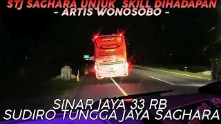 When 2 Indonesian Buses Race on a Toll  STJ SAGHARA FEAT SINAR JAYA 33 RB