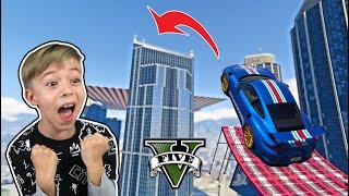 ПОЛУЧИТСЯ? Прыжок через небоскреб на машине в ГТА 5  GTA 5