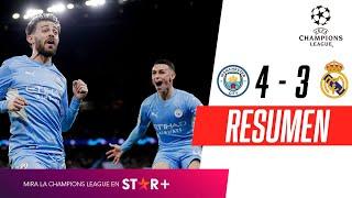 ¡PARTIDAZO HISTÓRICO Y TRIUNFAZO DEL CITY ANTE EL MERENGUE  Man. City 4-3 Real Madrid  RESUMEN