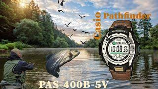 Casio Pathfinder Fishing PAS400B-5 watch NOS find