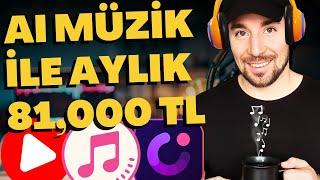 Yapay Zekaya Müzik Yaptırarak Youtubetan Ayda 81000 TL Kazanmak