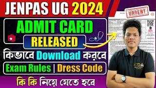 JENPAS UG 2024 Admit Card Download  JENPAS UG Admit Card 2024  JENPAS Admit Card 2024  Dress Code