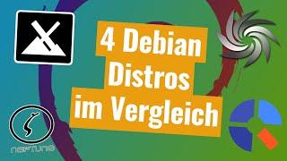 4 Debian Distros im Vergleich - MX Linux vs Neptune OS vs Sparky Linux vs Q4OS