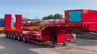 Made in China 6 axle 80 tons lowbed semitrailer for sale