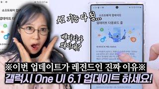 역대급이라는 이번 갤럭시 업데이트 꼭 알아야 할 신기능+숨겨진 반전까지 One UI 6.1 총 정리