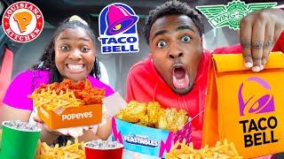 EATING OUR SUBSCRIBERS FAVORITE FAST FOOD ORDERS FOR 24 HOURS