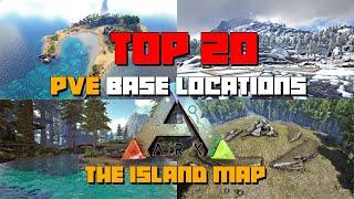 ARK The Island  TOP 20 BEST PVE Base Locations